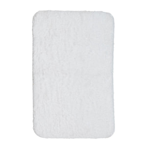 Tapis de bain tufté uni ESSENTIAL blanc