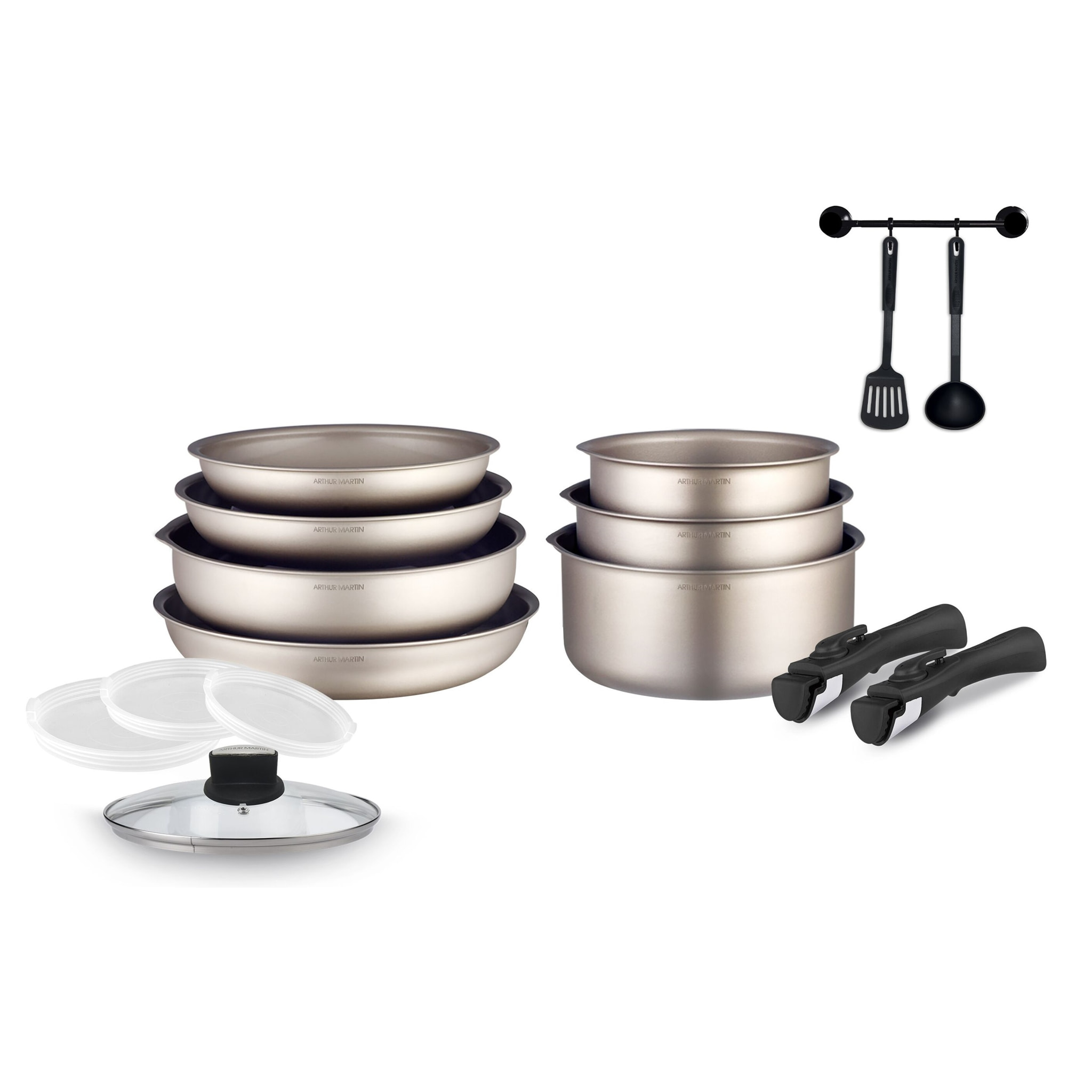 Batterie 15 pièces amovible champagne