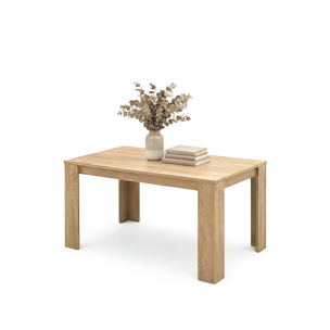 Mesa de comedor Naya en roble canadian 140X80 cm Roble Canadian