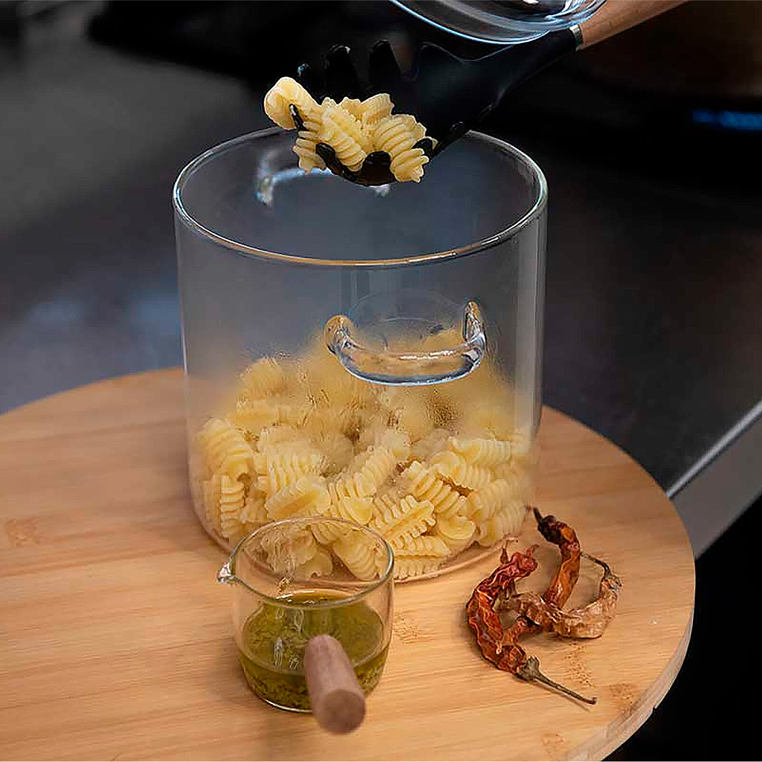 DAM VASO IN BOROSILICATO 1000ML 13,5x19x13,8 Cm. Colore trasparente