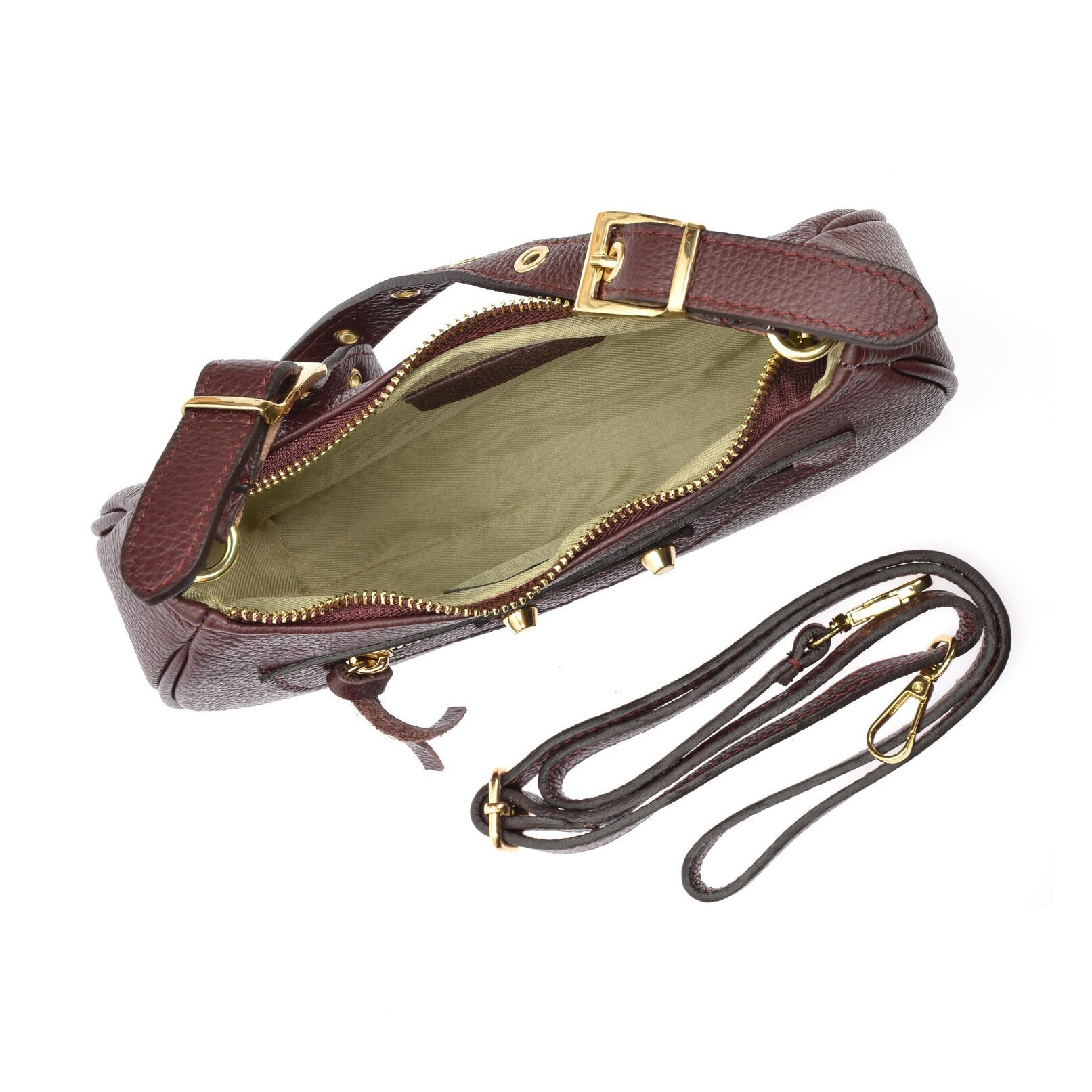 Borsa a tracolla Isabella Rhea Bordeaux