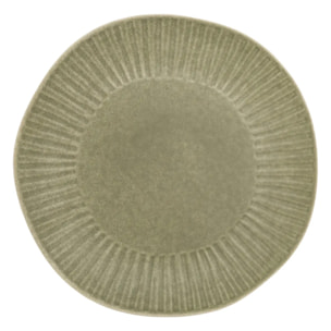 Assiette de présentation Nyero ronde D.32cm vert