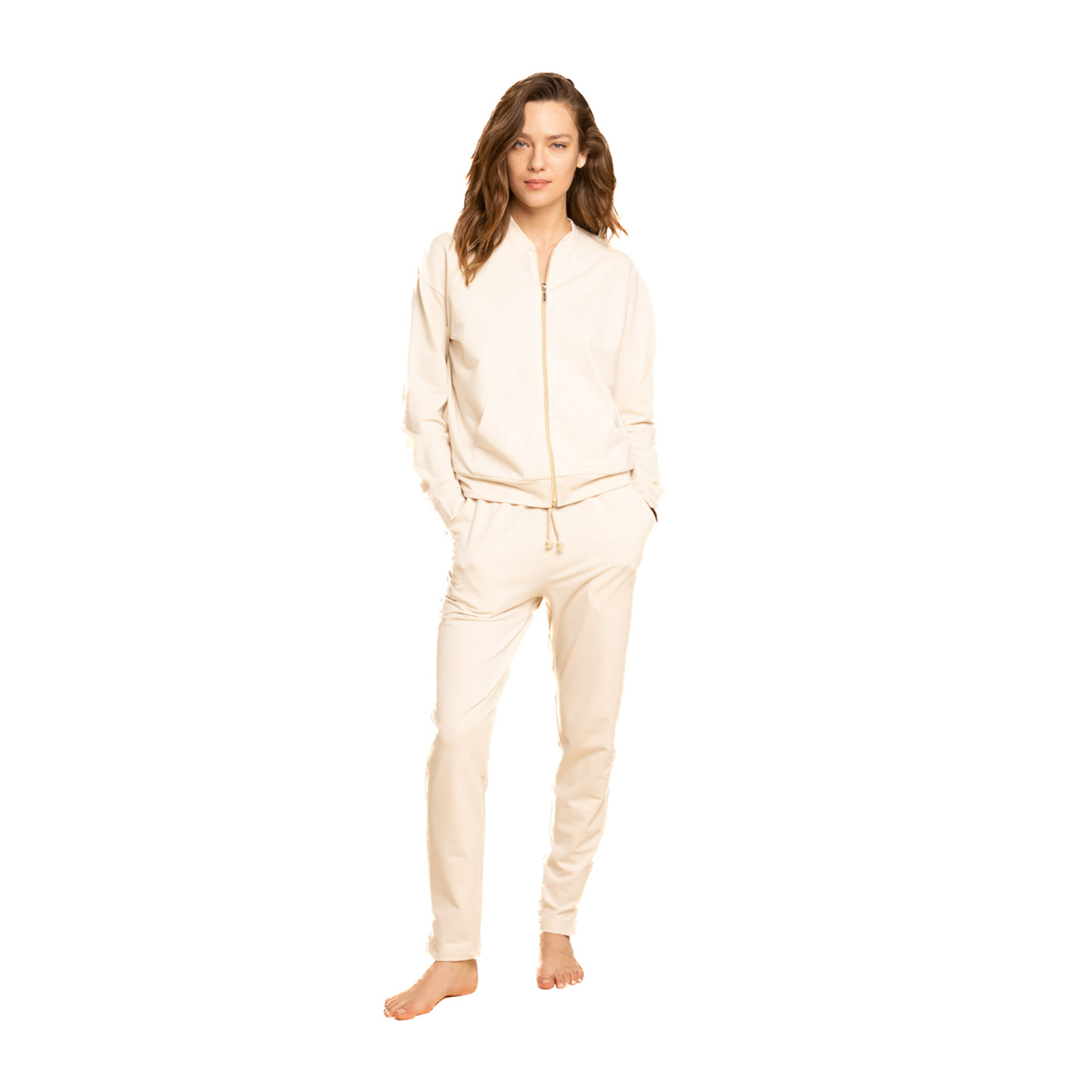 Completo loungewear donna felpa di cotone madrid Noidinotte