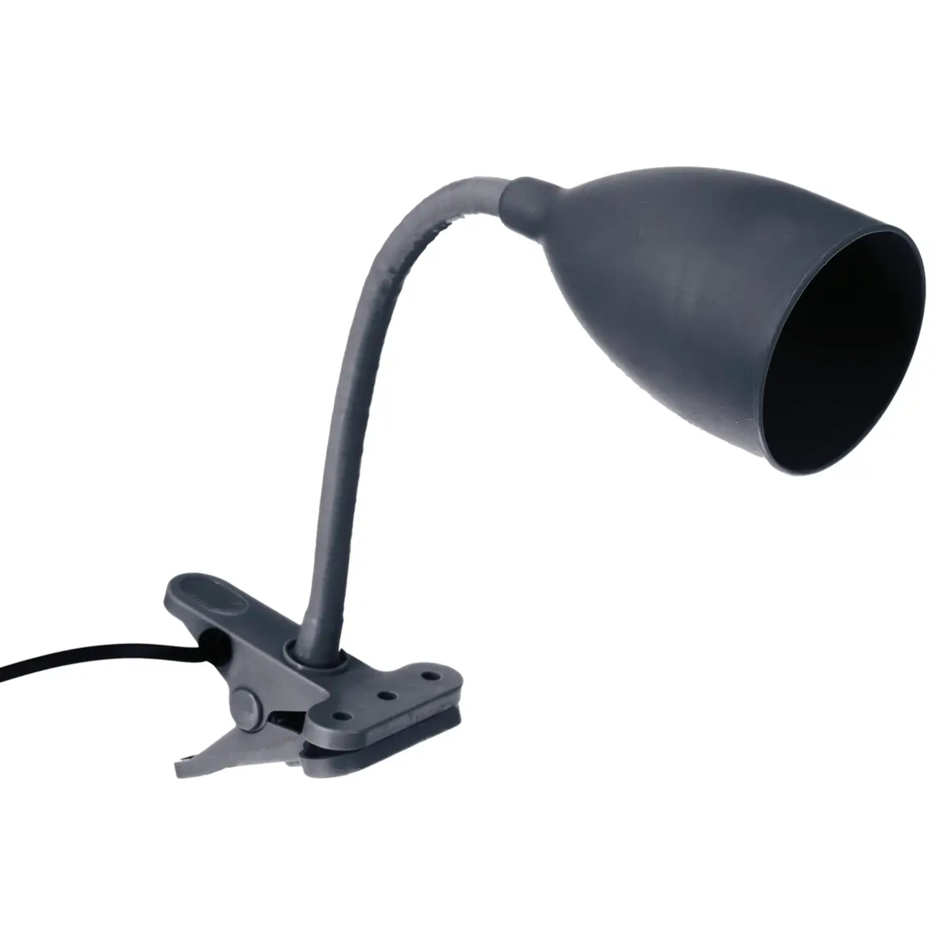 Lampe pince "Sily" - silicone - bleu orage H43 cm