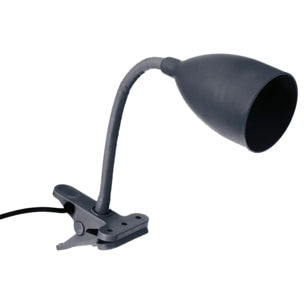 Lampe pince "Sily" - silicone - bleu orage H43 cm