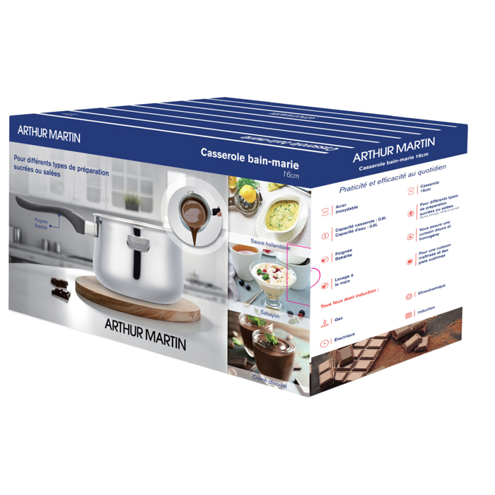 Casserole bain-marie 16cm / 1L