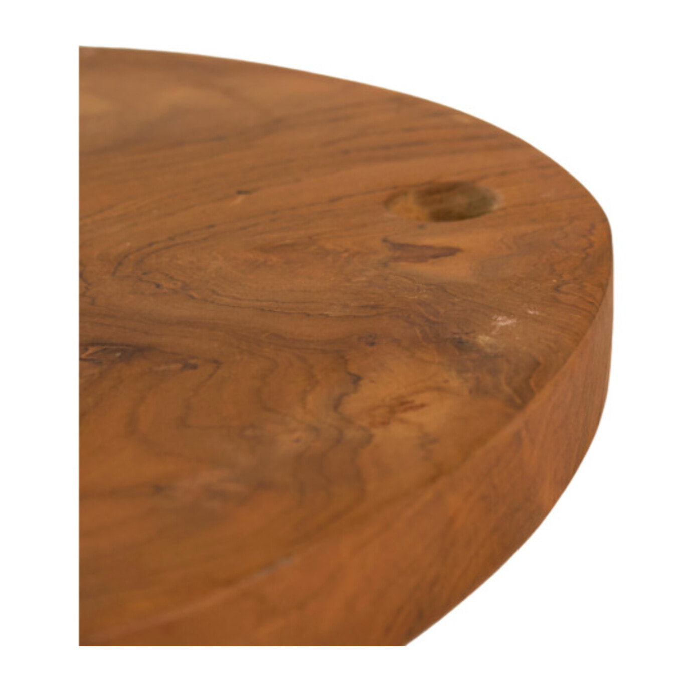 Planche à découper / plateau rond D. 30 cm en bois de teck - PALO