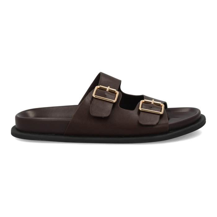 Sandalia hombre cómoda doble hebilla verano