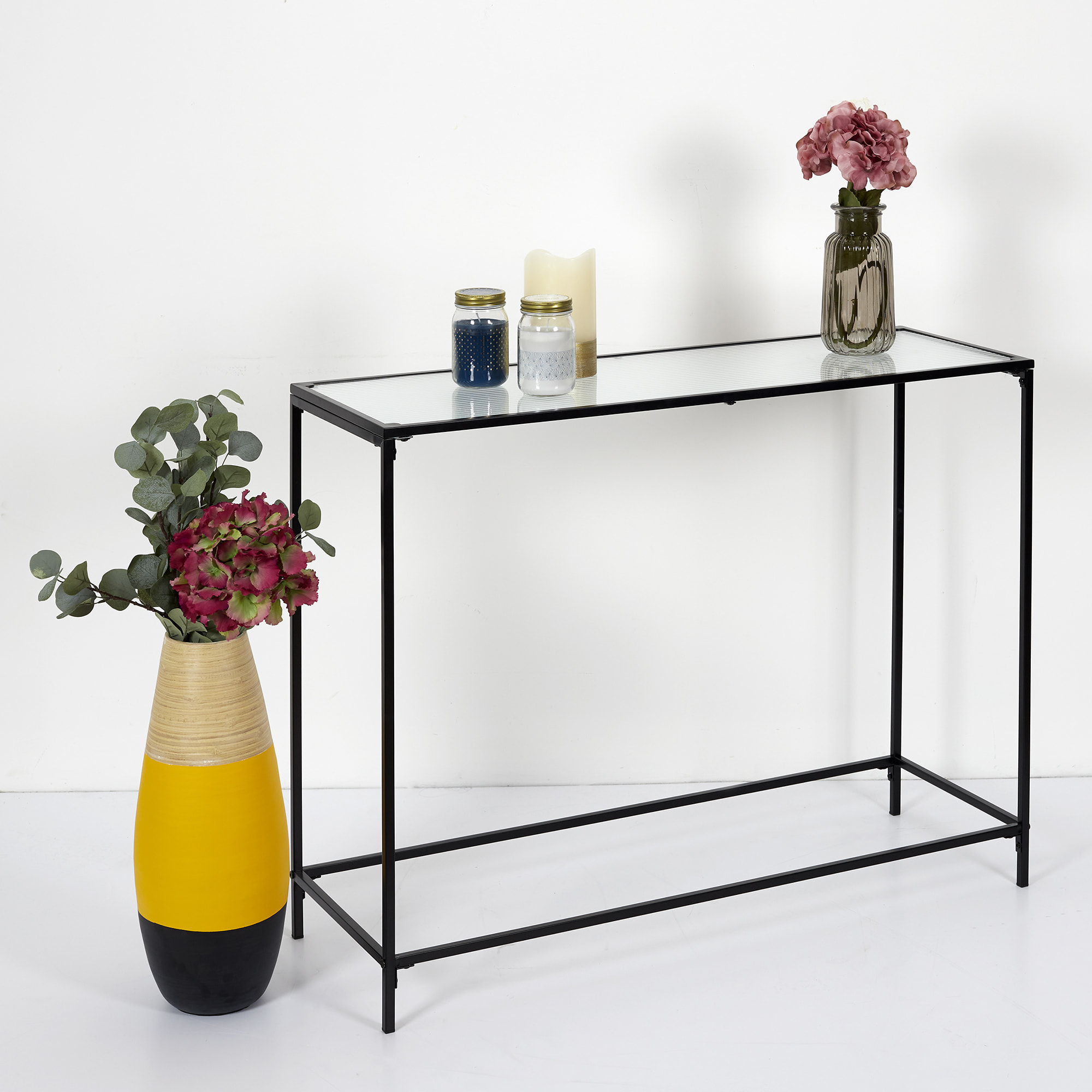 Console Rosa Verre Texture