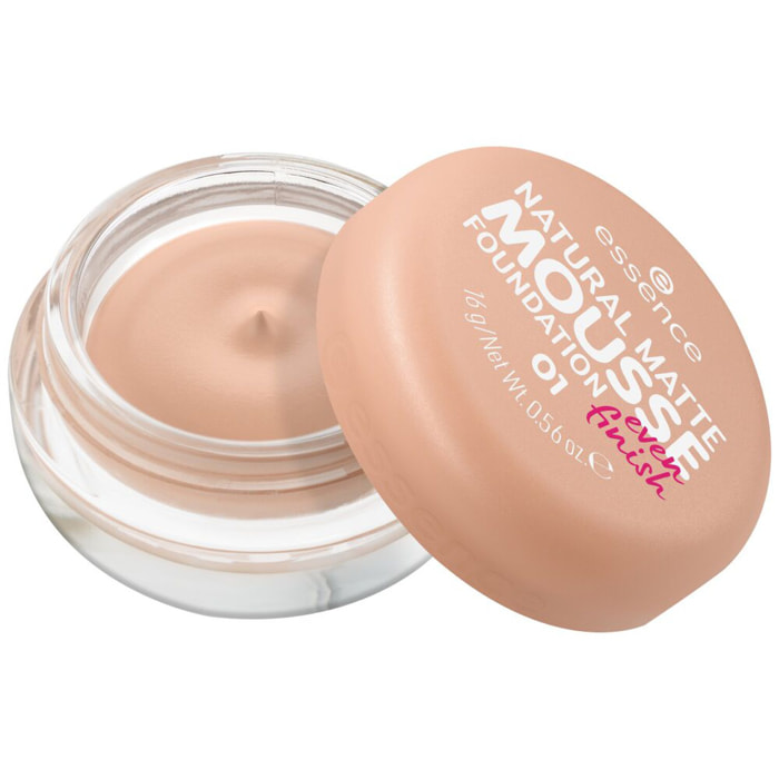 Natural Matte Mousse - Fond de Teint Mousse Fini Poudré