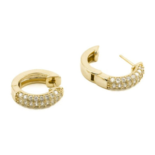 Pendientes Lux by Lux acabados baño oro 18K