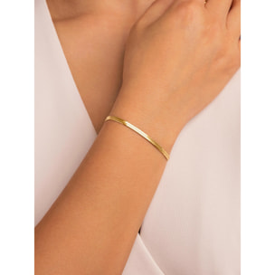 Pulsera Lisse S Acero Baño Oro