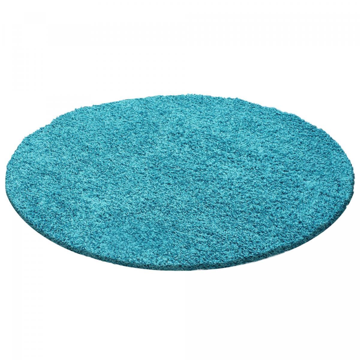 Tapis poils longs shaggy tissé motif uni ZASIVE