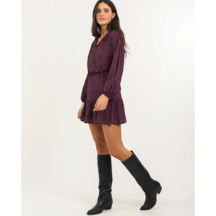 Vestido corto con volantes