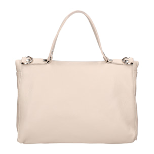 Borsa a spalla convertibile in zaino da donna In Vera pelle Made in Italy 34x21x12 cm