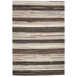Tapis peau de vache kilim fait main VINI