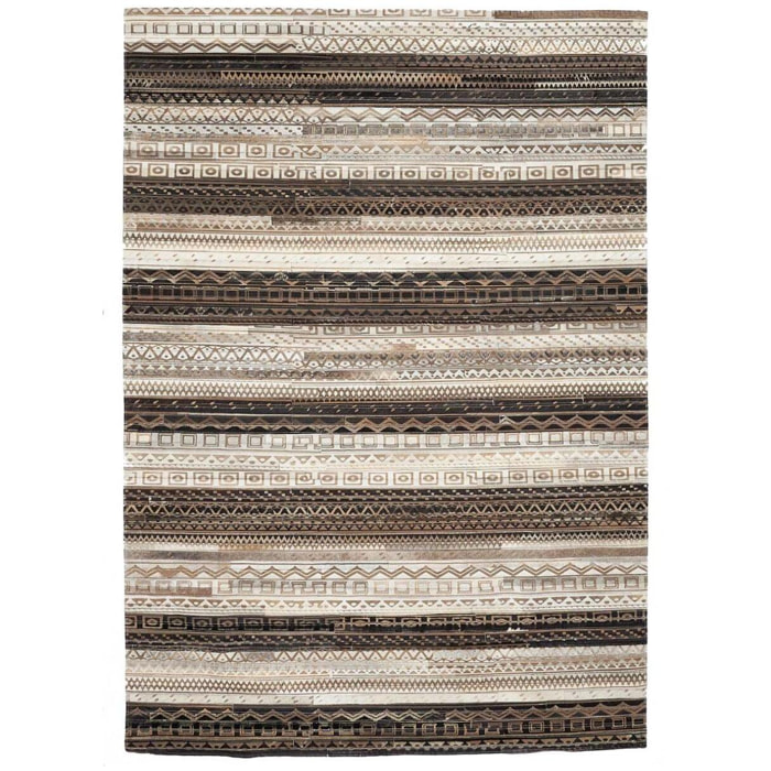 Tapis peau de vache kilim fait main VINI