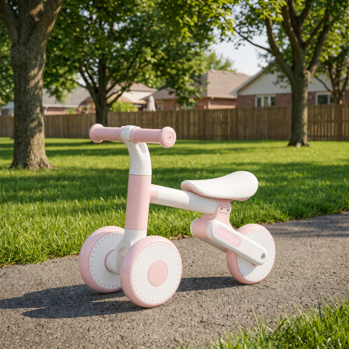 Draisienne enfant pliable réglable rose
