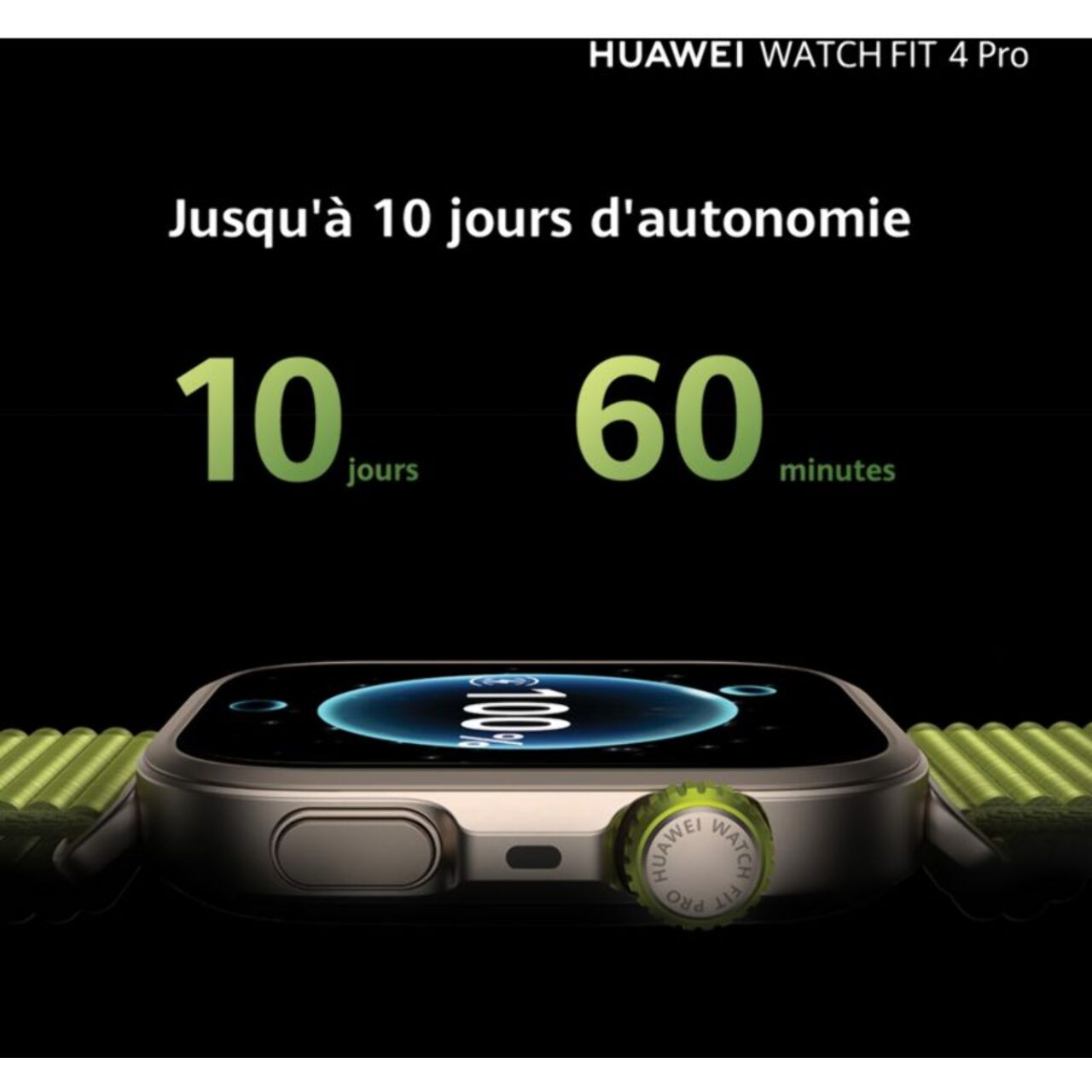 Montre connectée HUAWEI Watch Fit 4 Pro Vert