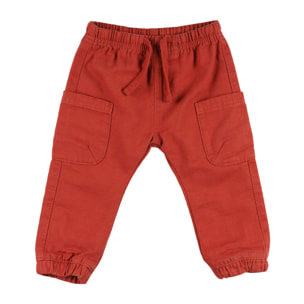 Pantaloni Da Bambino Con Tasche Arancioni