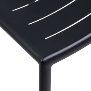 Sedia Vacchetti Delta in alluminio antracite cm45x59,5h85