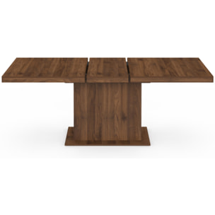 Table à manger extensible Tania effet noyer 160-200cm