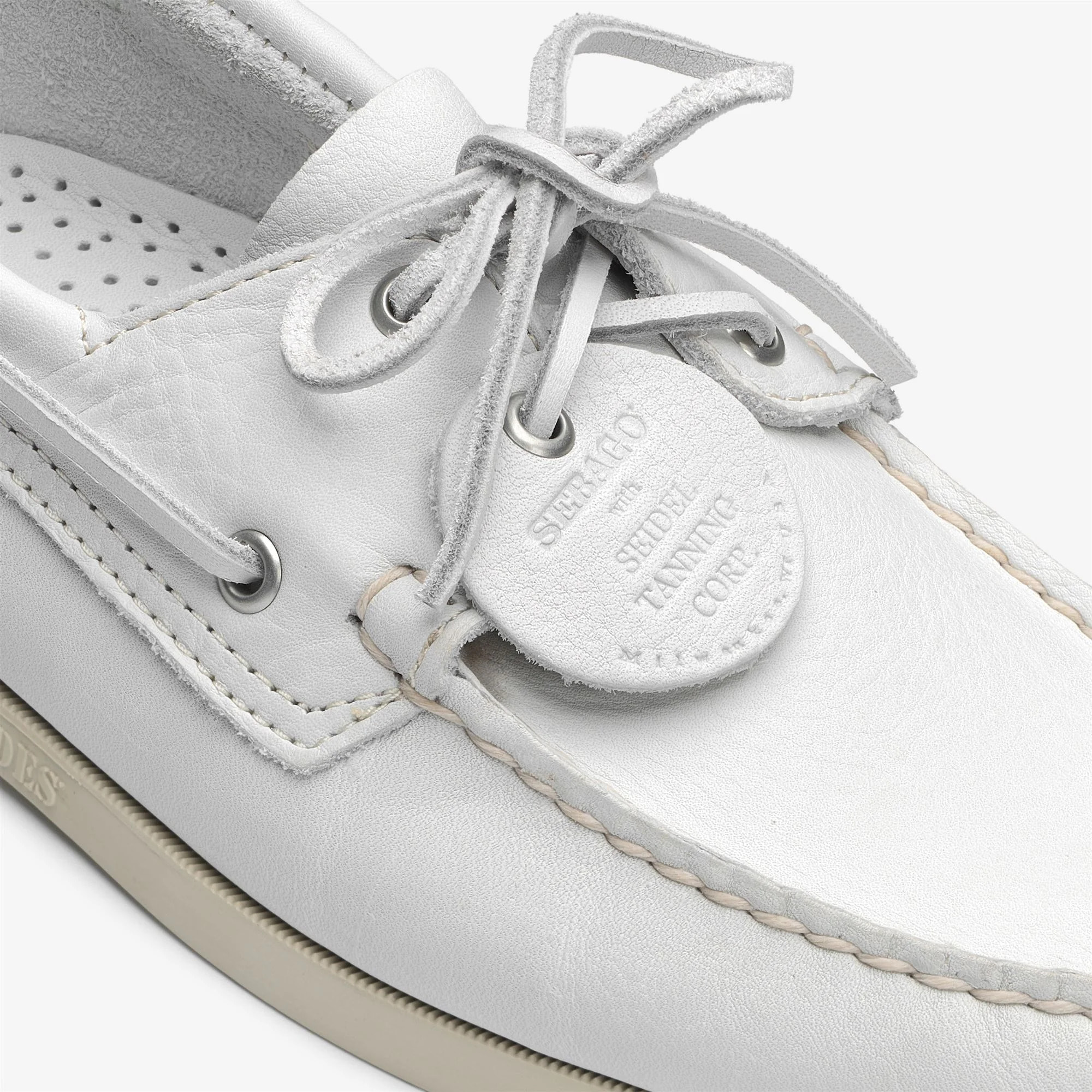 Sebago - Docksides Uomo Bianco - Portland Artisan Adirondak