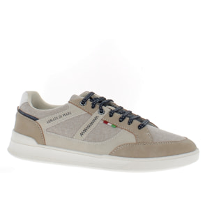 Armata di Mare Scarpe Uomo Sneakers Casual Stringate Basse con Soletta Rimovibile in Memory Foam AMU S24D546 Beige