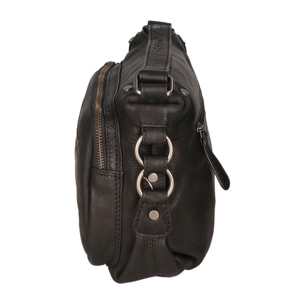 Borsa a tracolla  da uomo In Vera pelle Made in Italy 26x19x10 cm