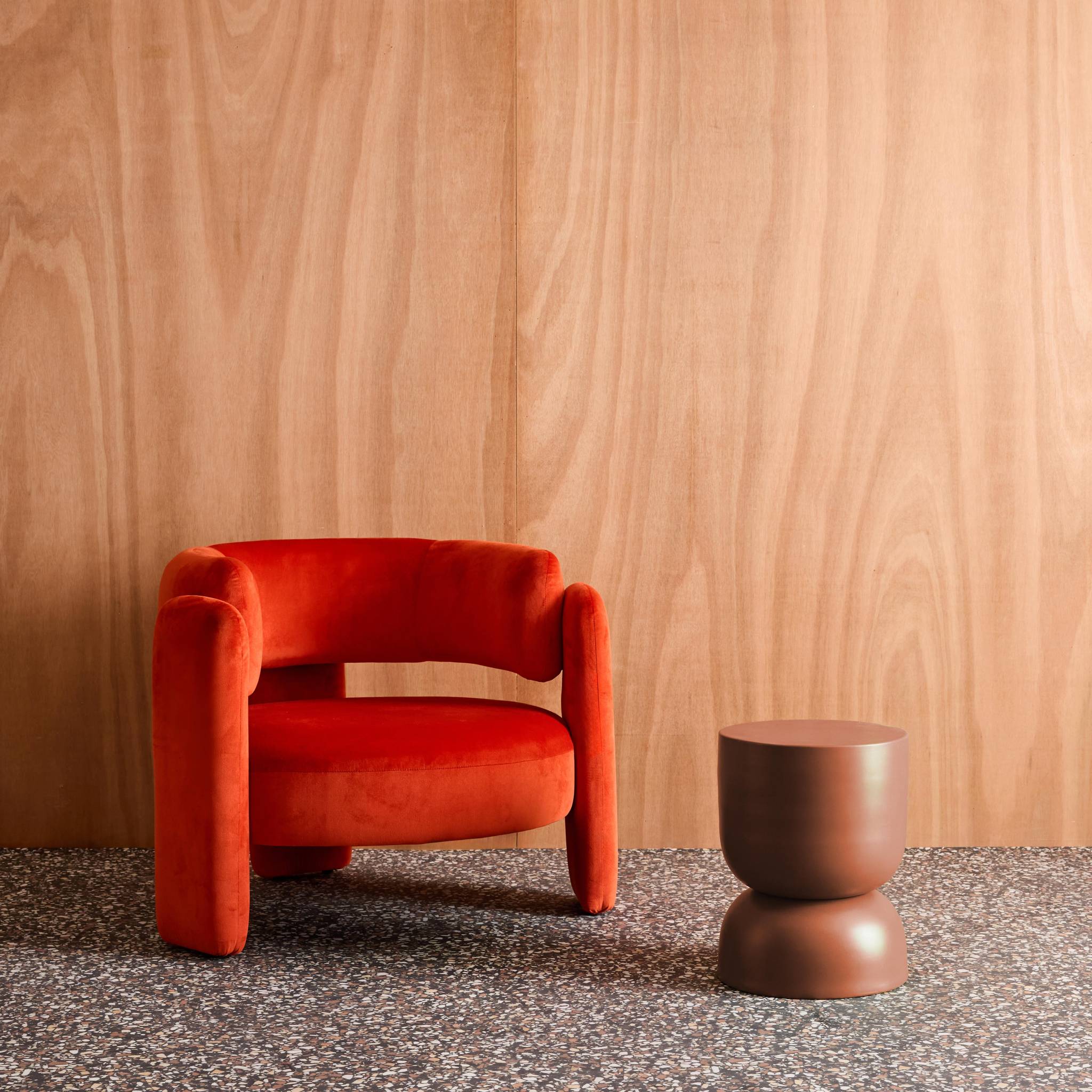 Table d'appoint, bout de canapé, table de chevet métal Ø32 x H42cm MADI