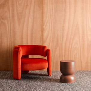 Table d'appoint, bout de canapé, table de chevet métal Ø32 x H42cm MADI