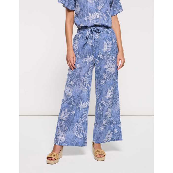 Pantalón Largo Azul - Lamba