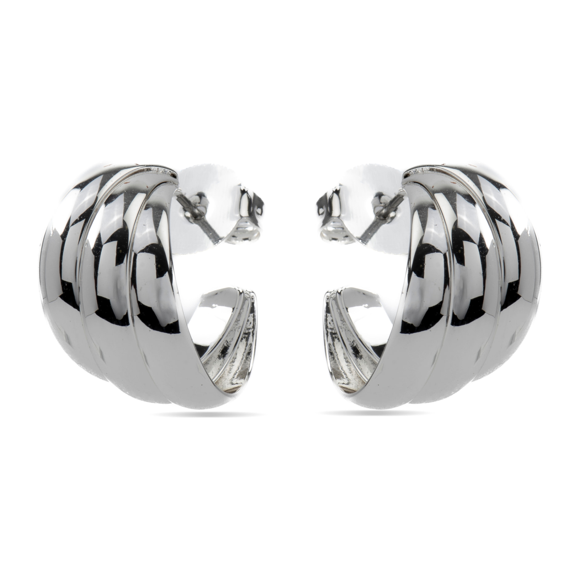 Pendientes acabado plata