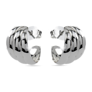 Pendientes acabado plata