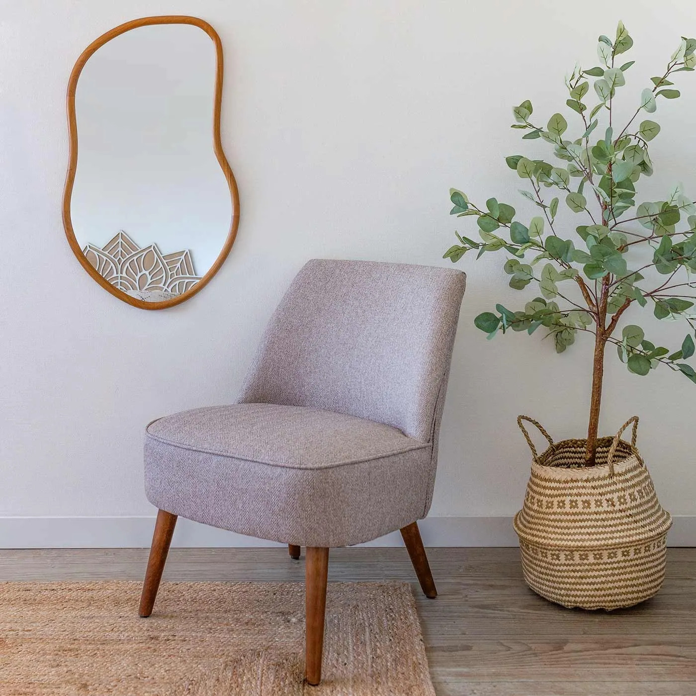 Miroir amsterdam bois 75cm