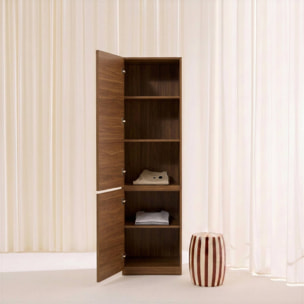 Module dressing décor bois 2 portes 5 niveaux KUBA