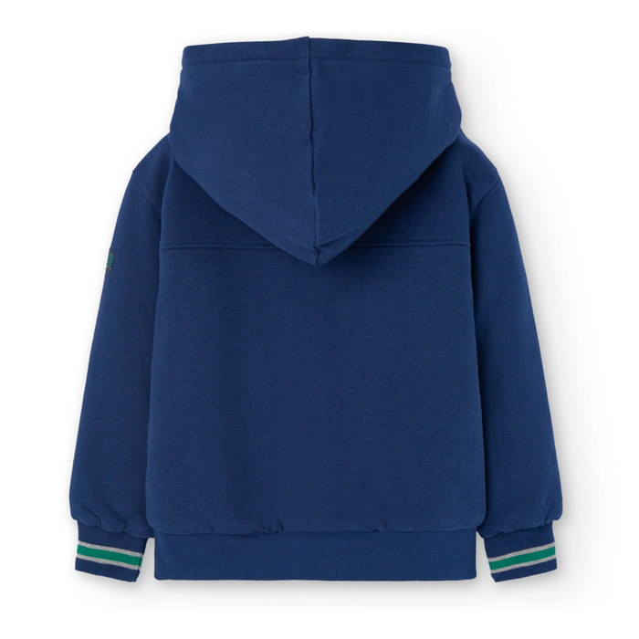 Cazadora felpa con capucha de niño -BCI