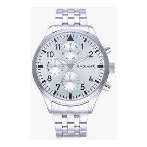 Reloj Radiant RA612707B Hombre Analogico Cuarzo con Correa de Acero inoxidable