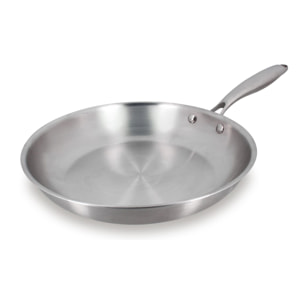 Poêle en acier inoxydable 28cm - tous feux TRINOX