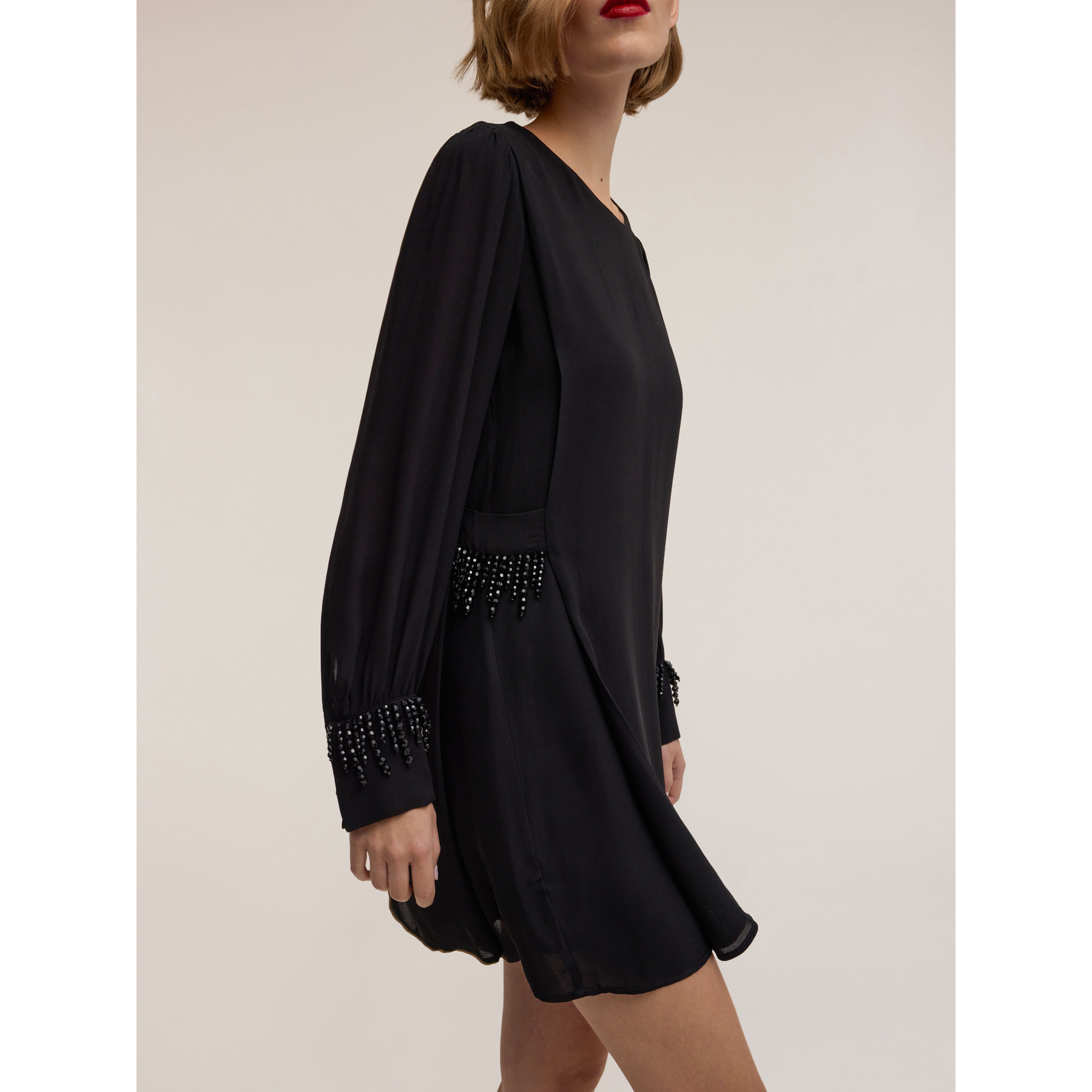 Motivi - Minivestido en gasa Smart Couture - Negro