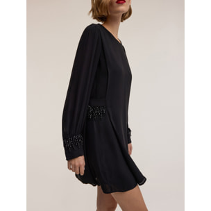 Motivi - Minivestido en gasa Smart Couture - Negro