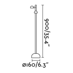 BROT Lampe balise noire