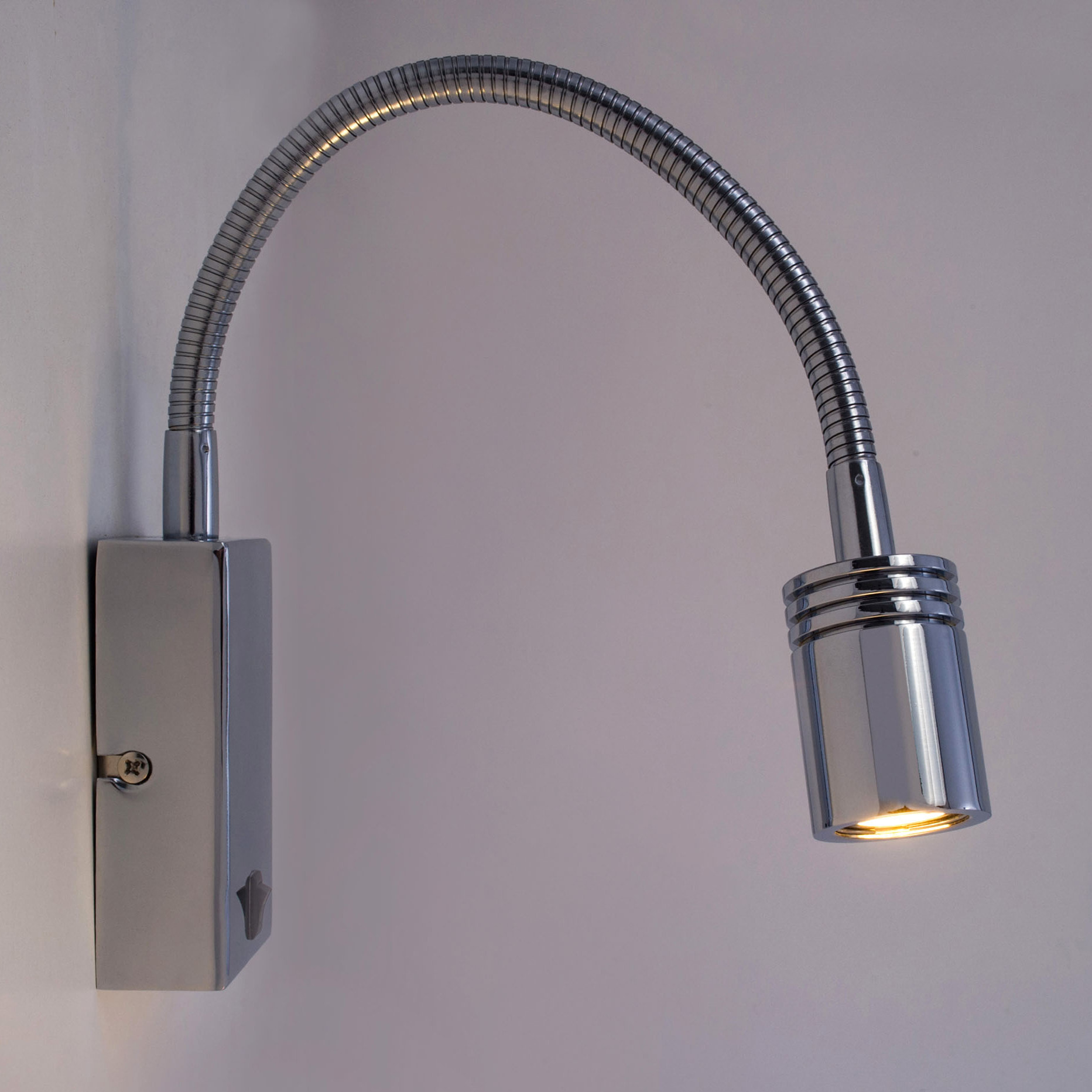 LEDS C4 Luz De Lectura Book Rectangular Surface Led 3W 3000K Cromo 125Lm