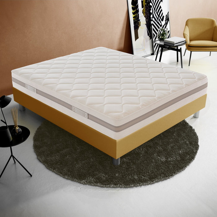 Materasso 135x200 Molle insacchettate e memory foam 9 Zone differenziate Altezza 22 cm