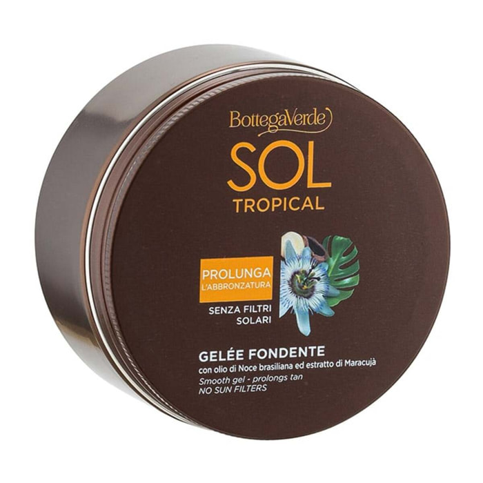 SOL Tropical - Gelée fondente - abbronzatura dorata e uniforme - con olio di Noce brasiliana ed estratto di Maracujà - senza filtri solari (200 ml)- prolunga l¿abbronzatura