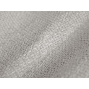 Canapé d'angle droit modulable "Lionel" 3 places en chenille argent chiné
