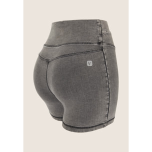 Jeggings N.O.W. short skinny a vita alta in tencel denim