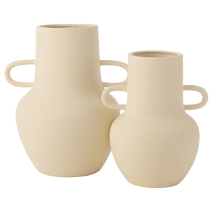 J-Line vase Cruche 2 Anses - pierre - beige - large