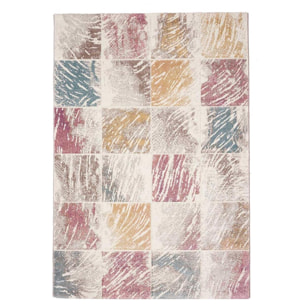 Petit tapis enfant motif trait de crayon pastel