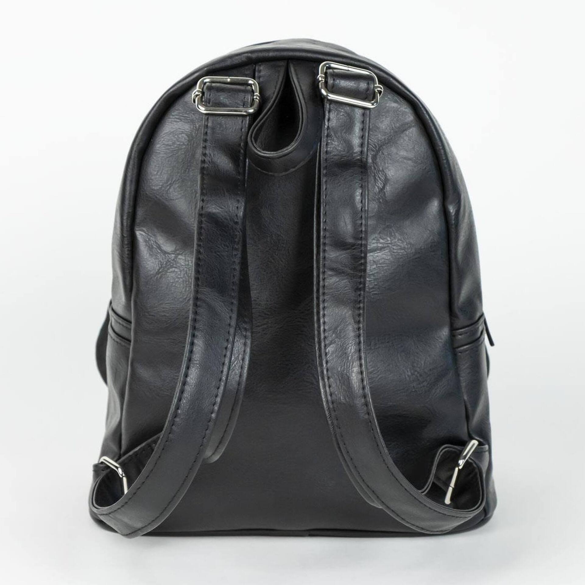 Mochila casual de star wars - color negro - 22.5x22.5x7.cm - fabricada en pu - estampado de darth vader